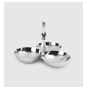 Mary Jurek Designs Silver Triple Bowl with Knot Handle